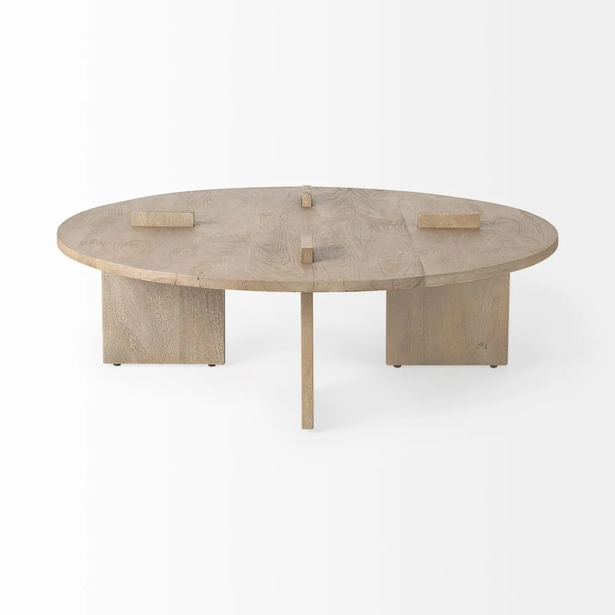 Aida Round Coffee Table Light Gray | Round