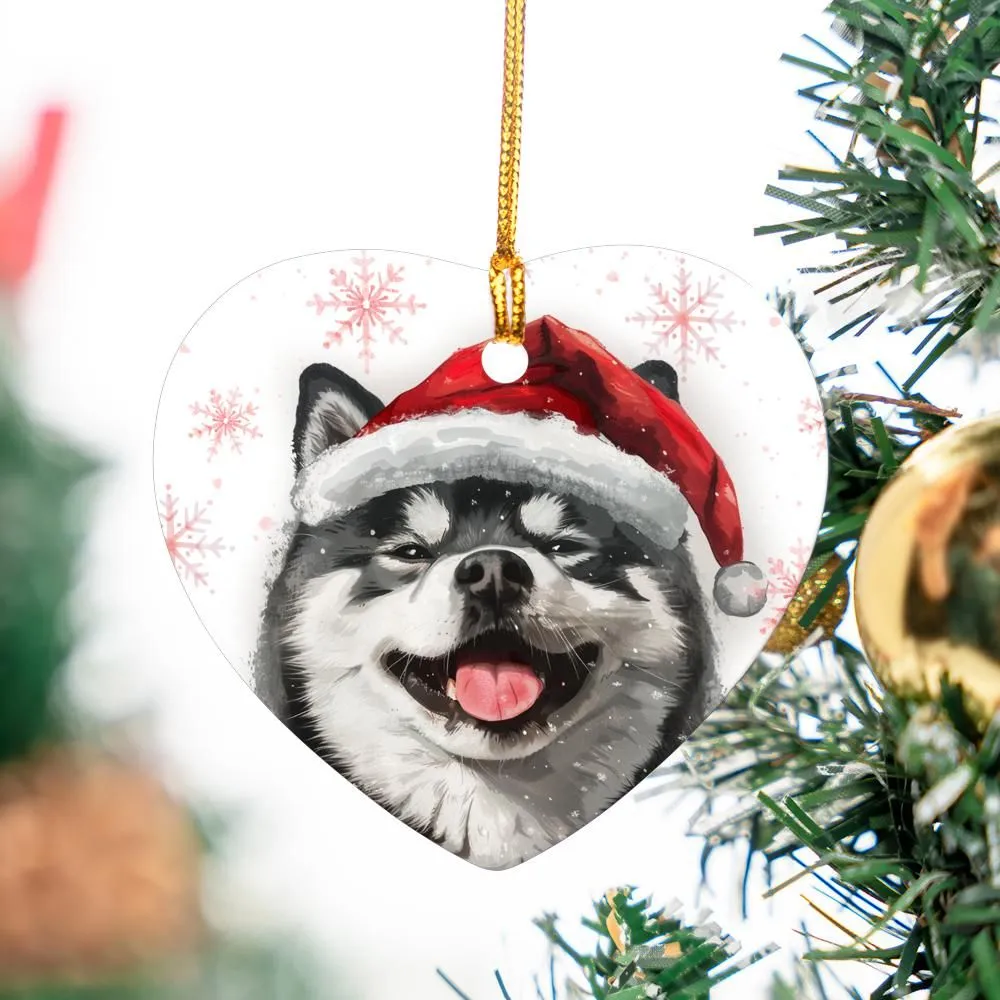 Akita-2 Christmas Ornament