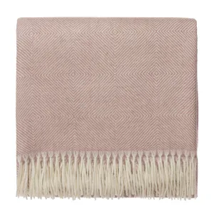 Alanga Alpaca Blanket [Dusty pink & Off-white]