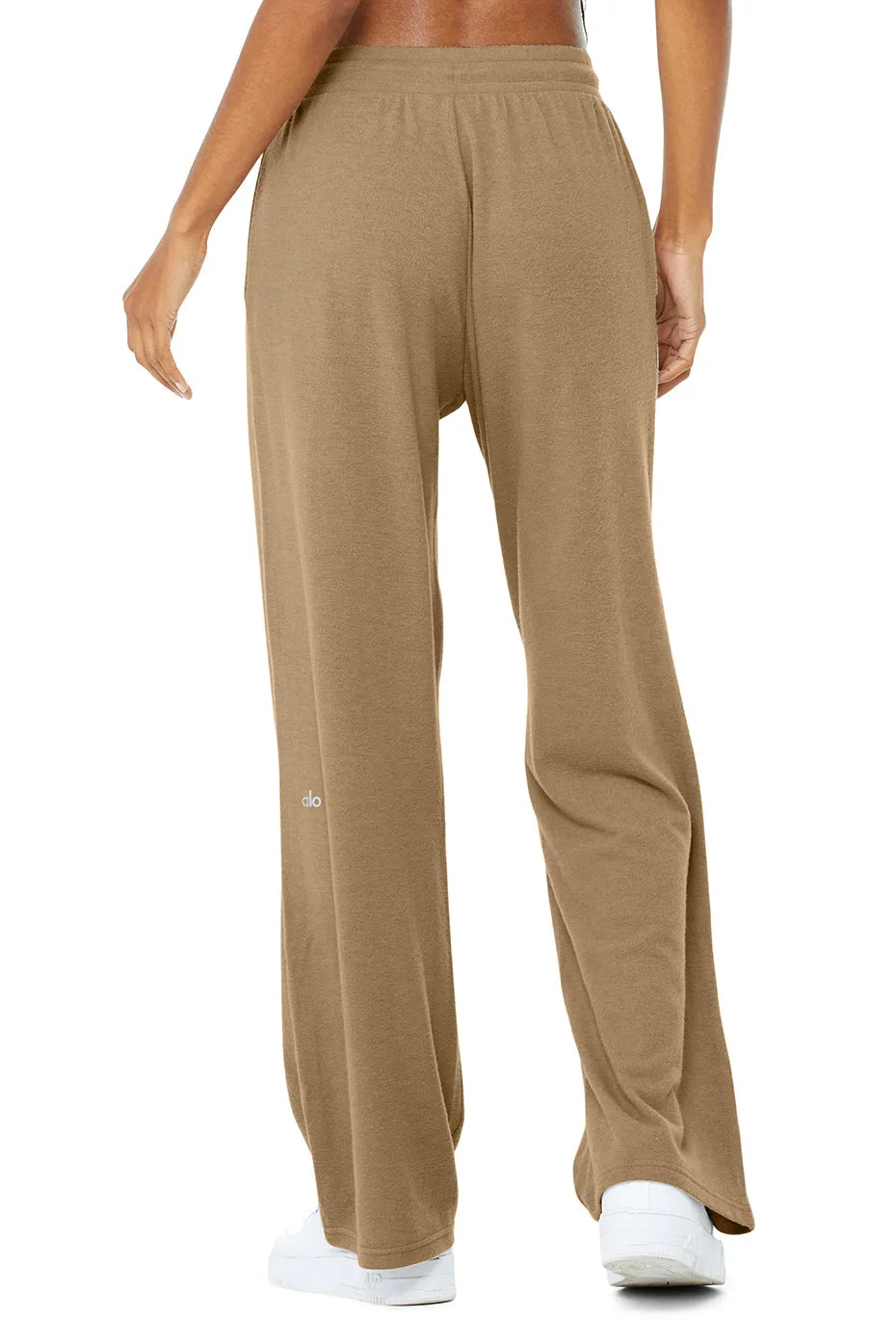 Alolux High-Waist Soho Wide Leg Pant - Gravel