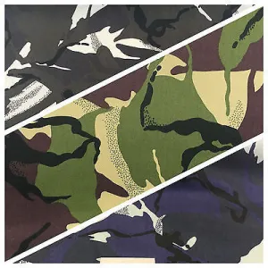 Army Military Camouflage 100% Cotton Drill Medium Weight Fabric 58" M629 Mtex