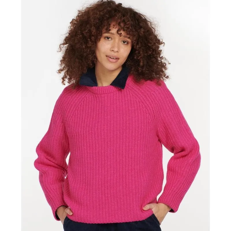 Barbour Hartley Ladies Knit - Fuchsia