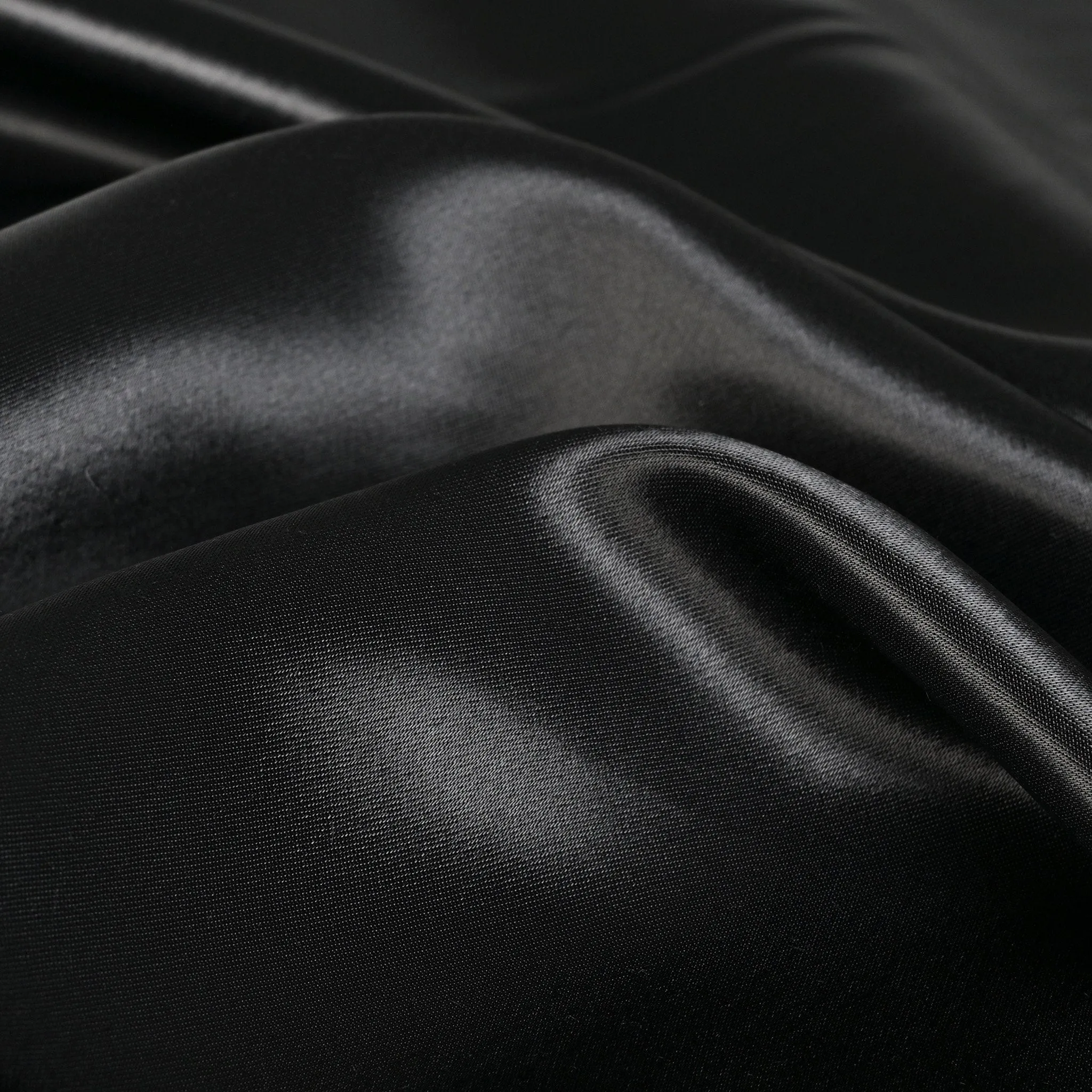 Black Satin Fabric - 96910