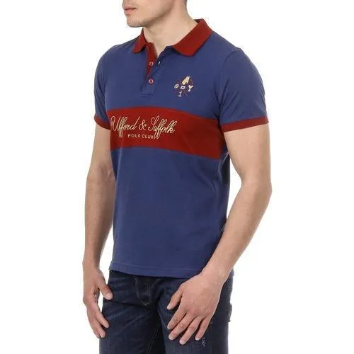 Blue L Ufford & Suffolk Polo Club Mens Polo Short Sleeves US002 NAVY BLUE