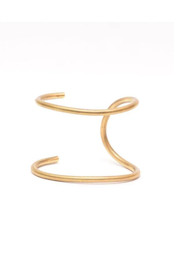 Brass Double Thin Cuff