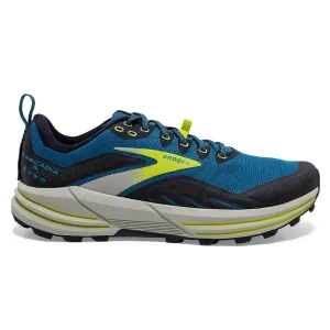 Brooks Cascadia 16 Mens | Mykonos Blue/peacoat/lime