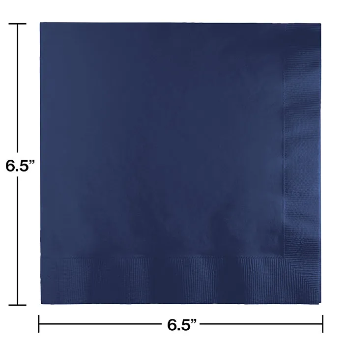 Bulk Navy 2 Ply Luncheon Napkins (600 per Case)