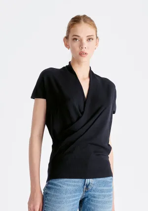 Cap Sleeve Wrap Top