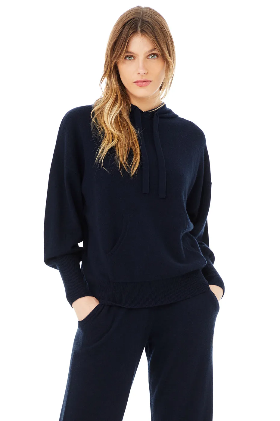 Cashmere Jet Set Hoodie - Navy