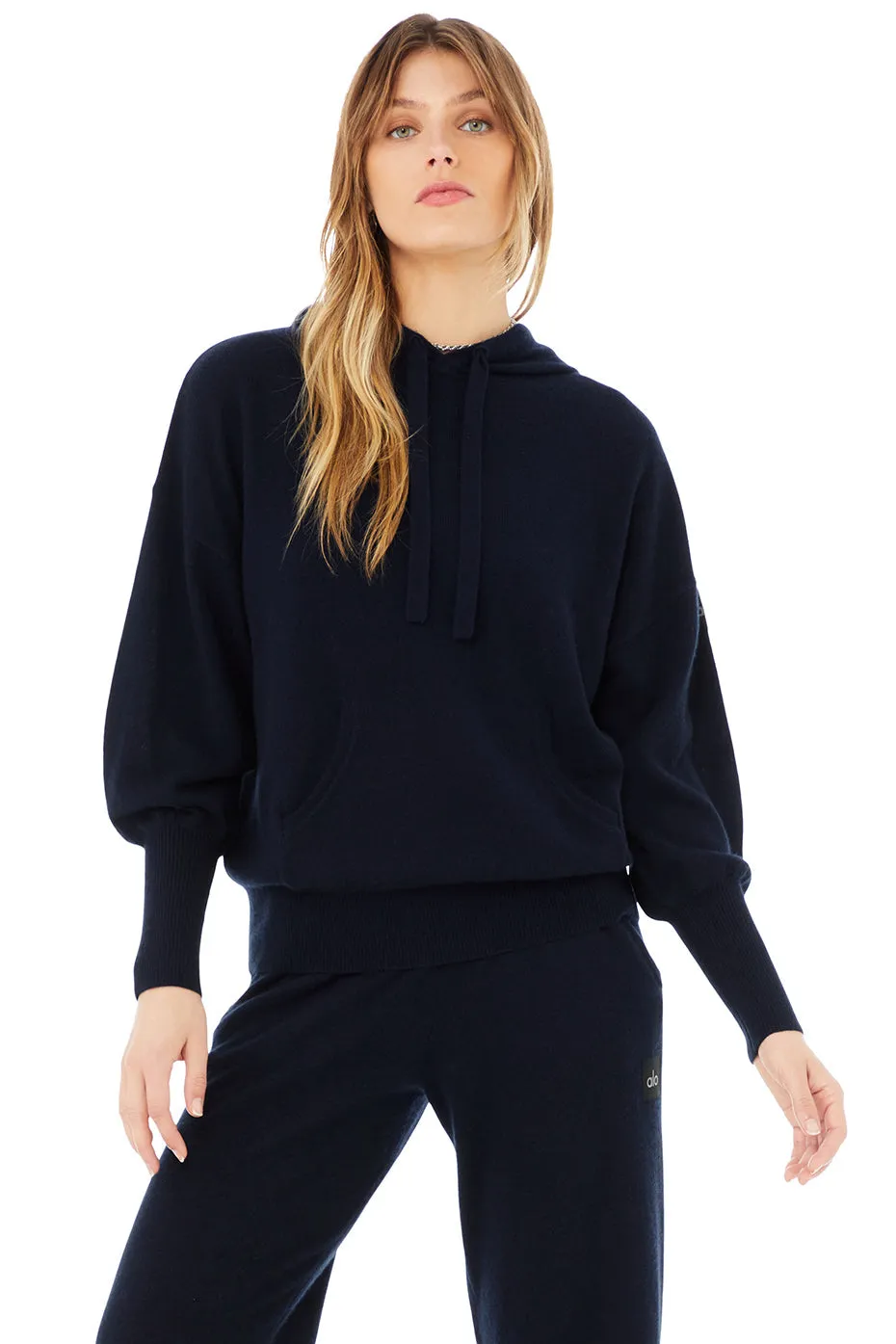 Cashmere Jet Set Hoodie - Navy