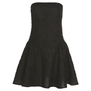 Chic Summer High-Waist Slim-Fit Backless Dress - Classic Black