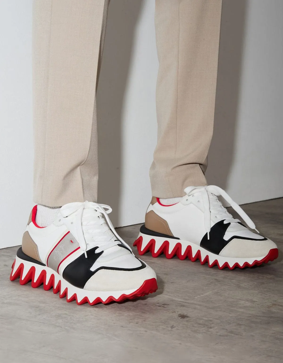 Christian Louboutin Nastroshark White Trainers