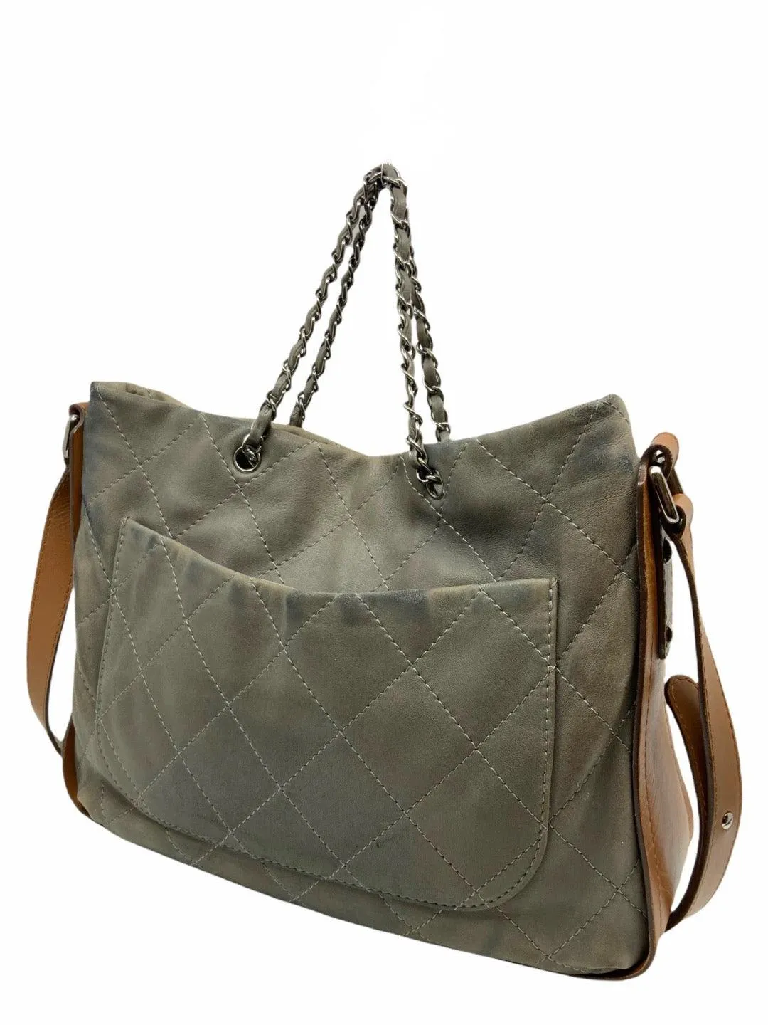 CL Quilted Leather Two-Way Tote Bag