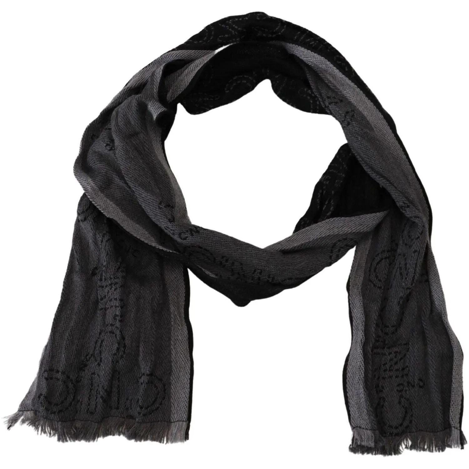 Costume National Elegant Italian Wool Men's Scarf Wrap