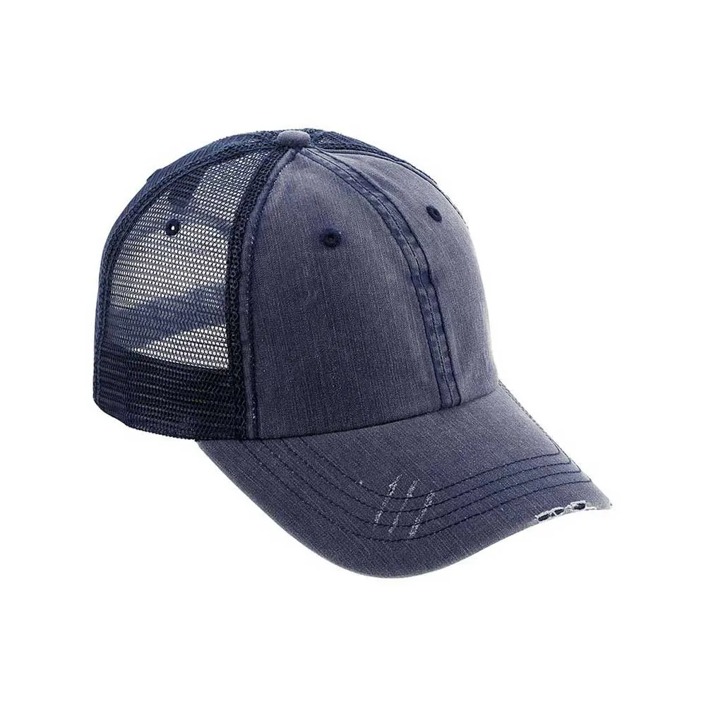 Customized Washed Herringbone Cotton Twill Trucker Cap