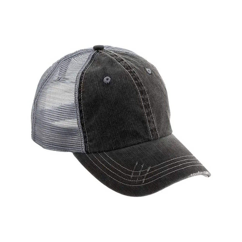 Customized Washed Herringbone Cotton Twill Trucker Cap