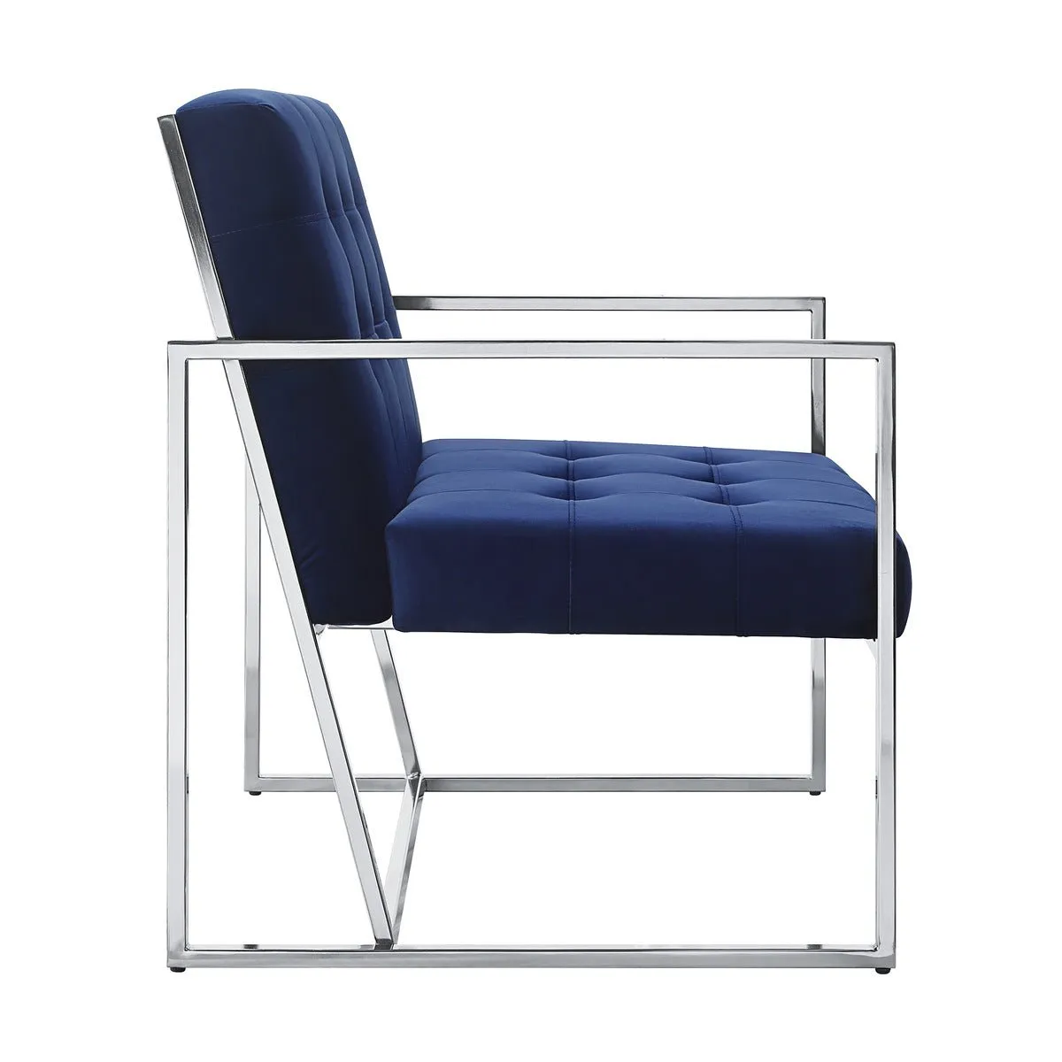 Delia Blue Accent Chair