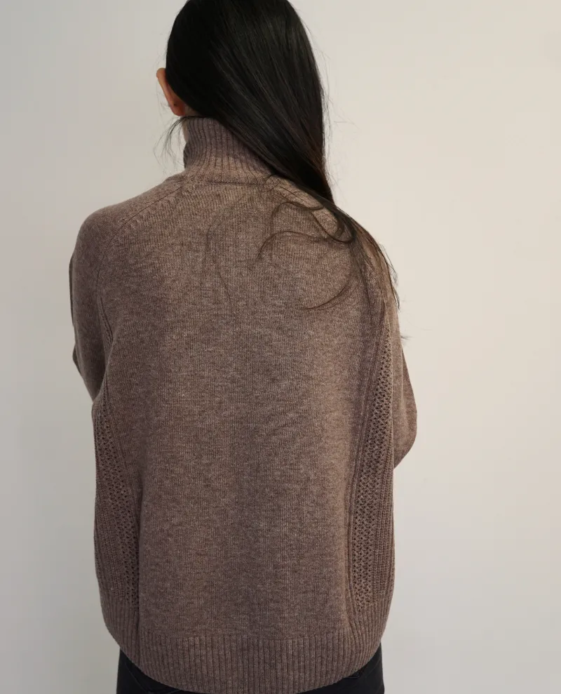 Des Petits Hauts Aramis Pebble Roll Neck Knit