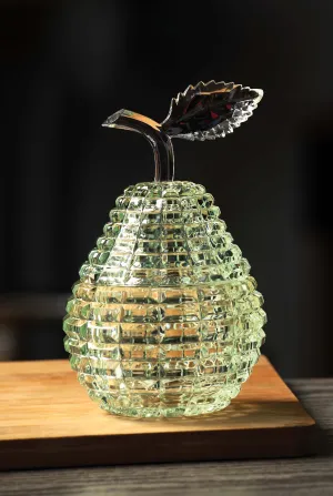 Diamond Cut Pear Jar