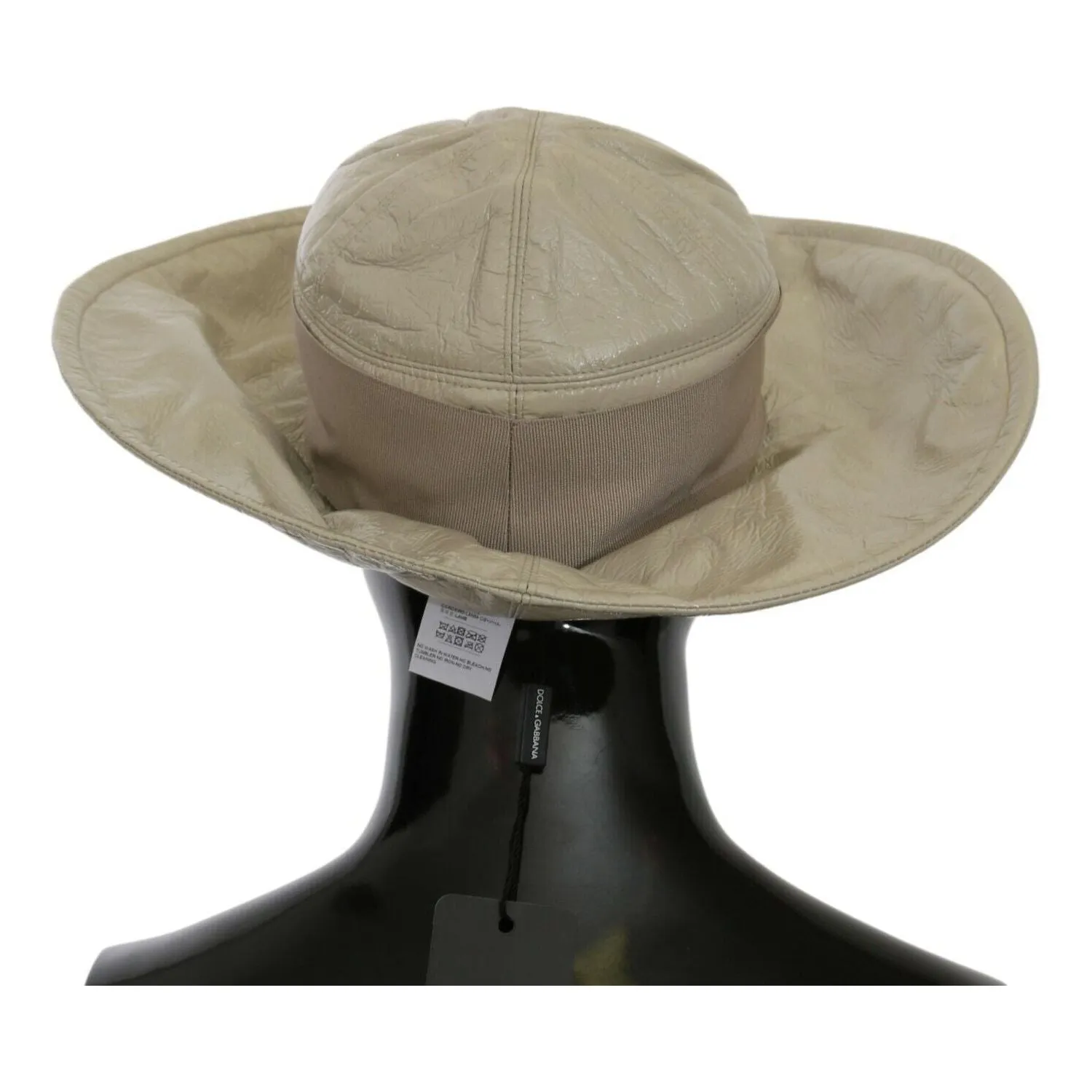 Dolce & Gabbana Elegant Beige Panama Cap - Timeless Fashion Accessory