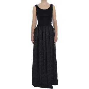 Dolce & Gabbana Elegant Black Full-Length Sheath Dress