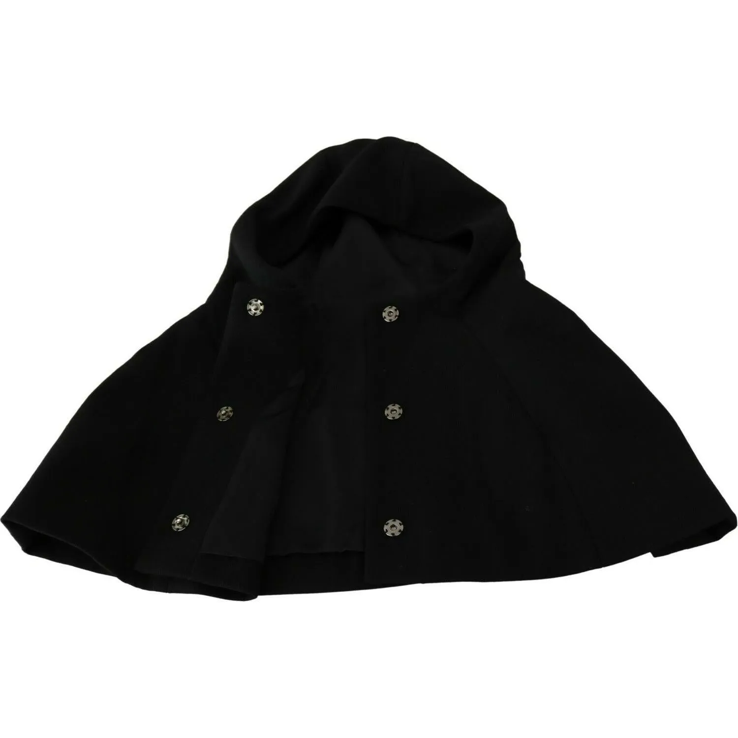 Dolce & Gabbana Elegant Black Hooded Scarf Wrap