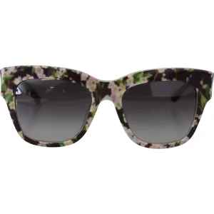 Dolce & Gabbana Elegant Black Multicolor Gradient Sunglasses