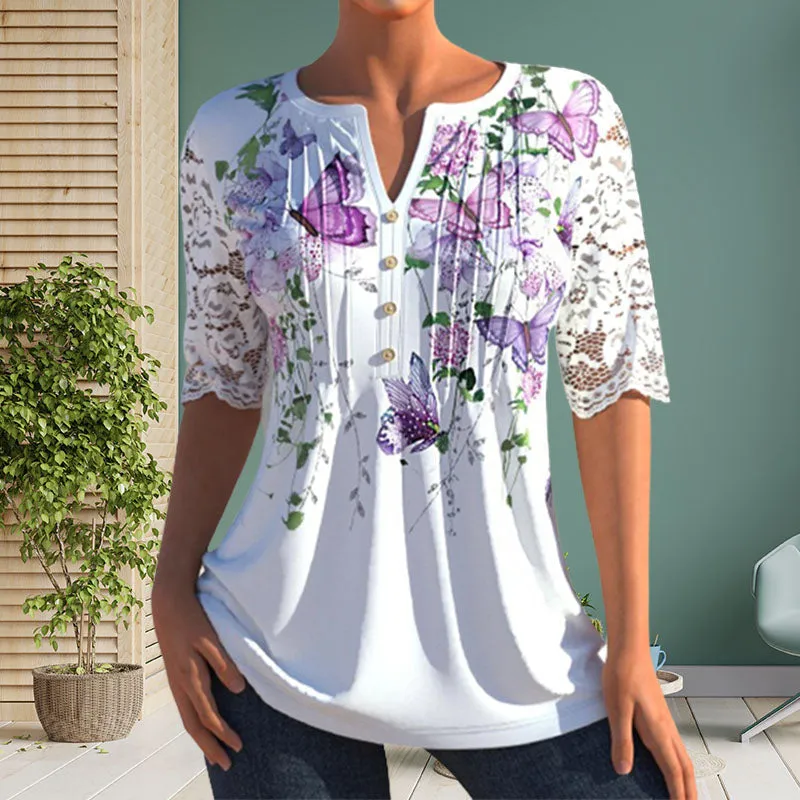 Elegant Blouse With Print