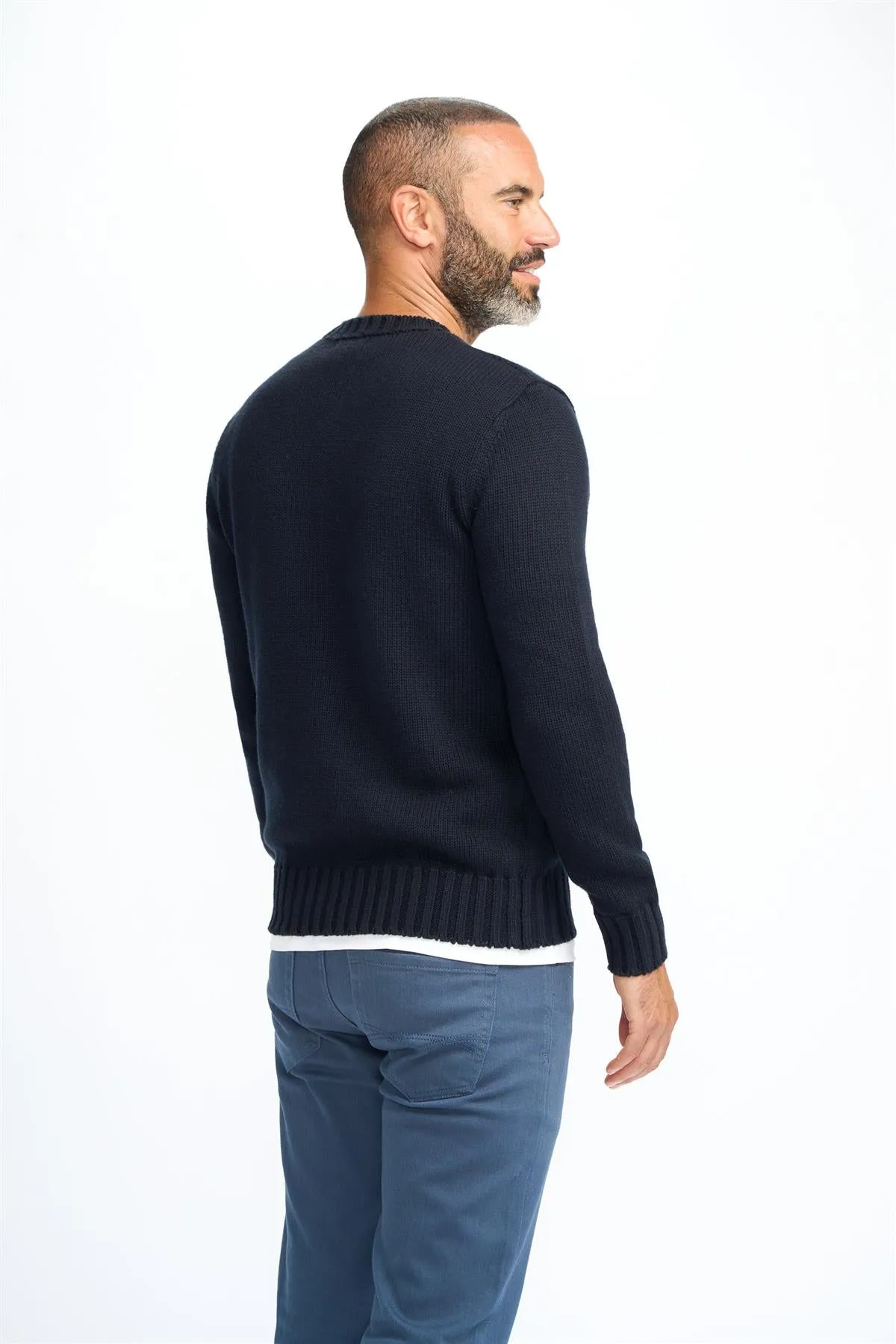 Farrel Navy Jumper