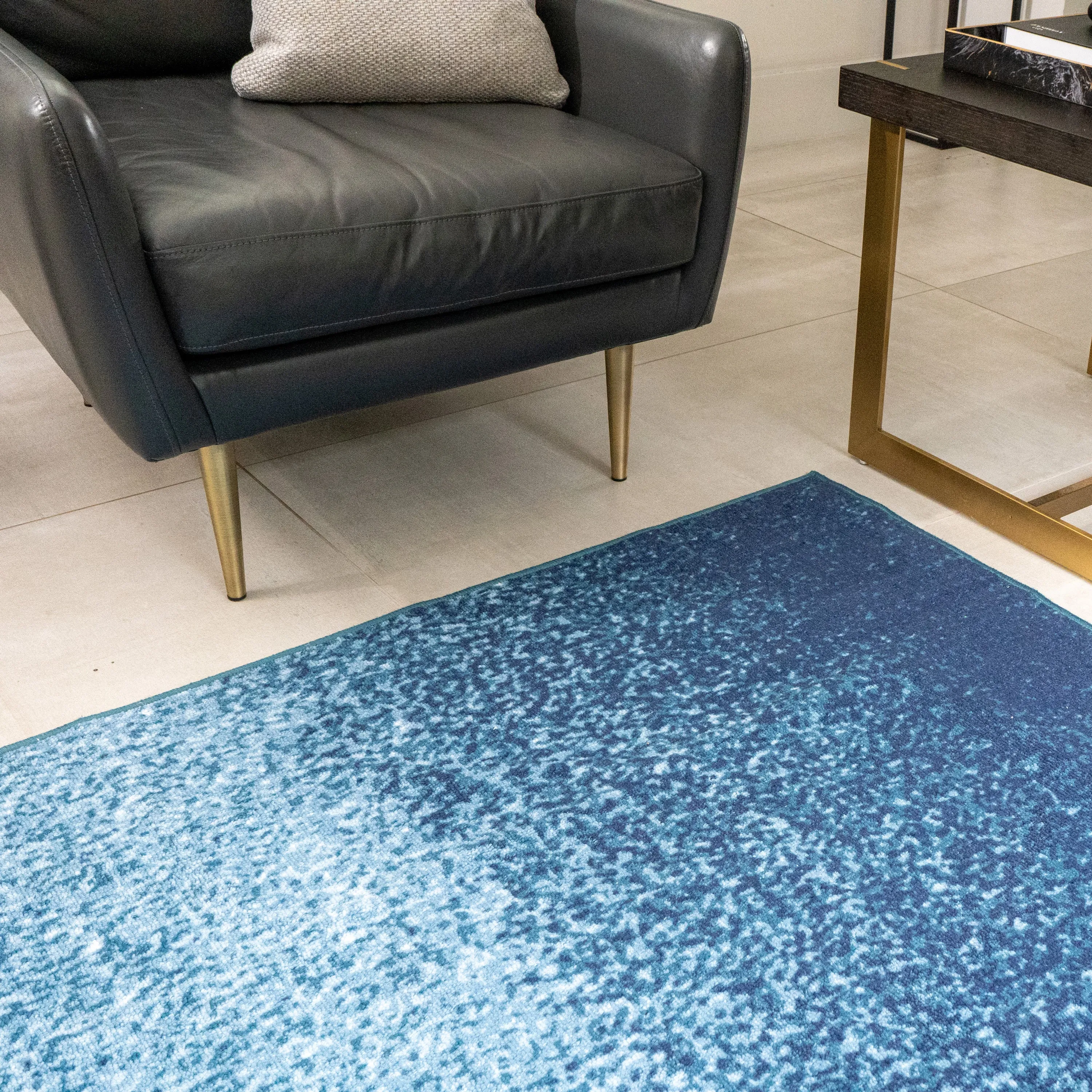 Fusion Lex Washable Rug - Blue