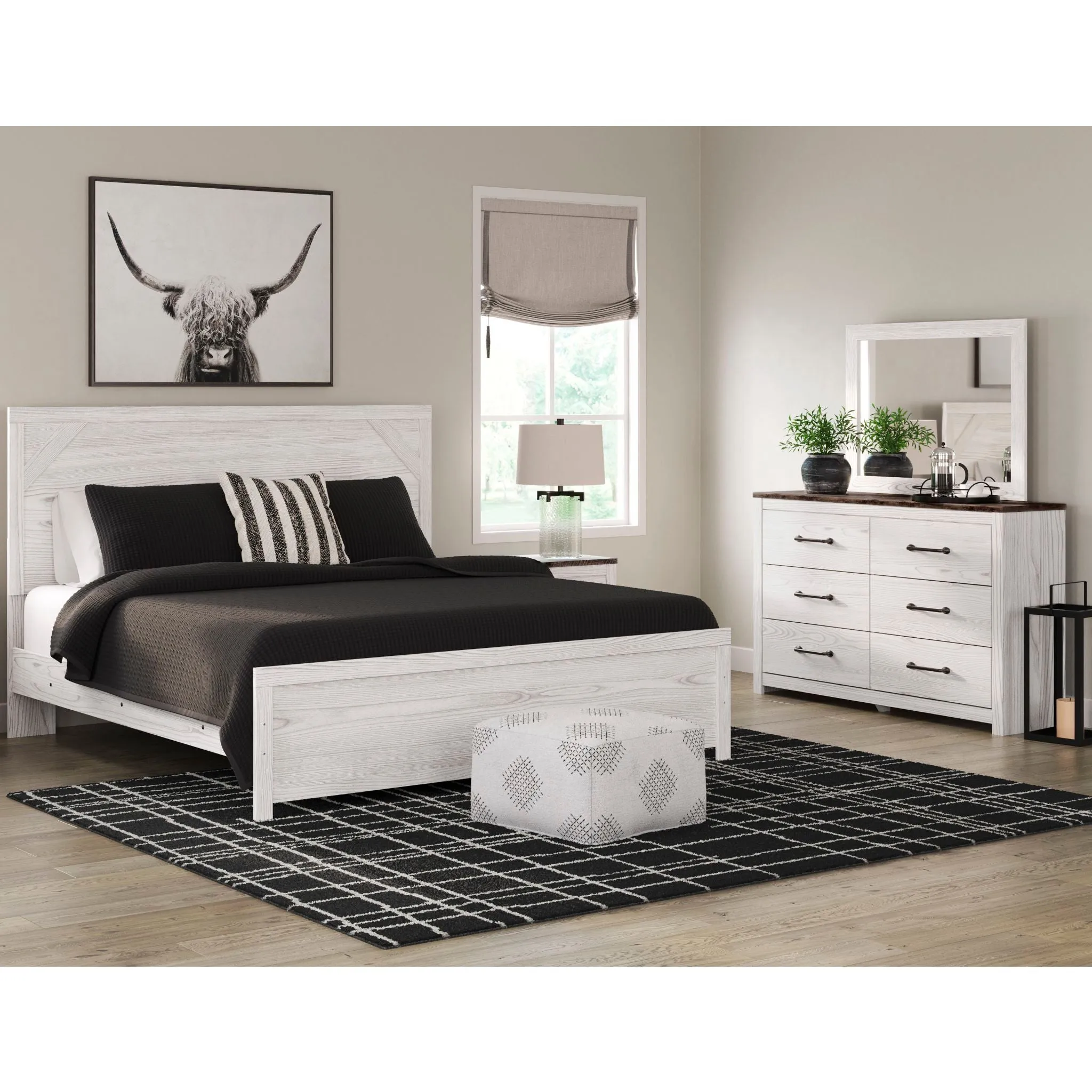 Gerridan 5 Piece Panel Bedroom