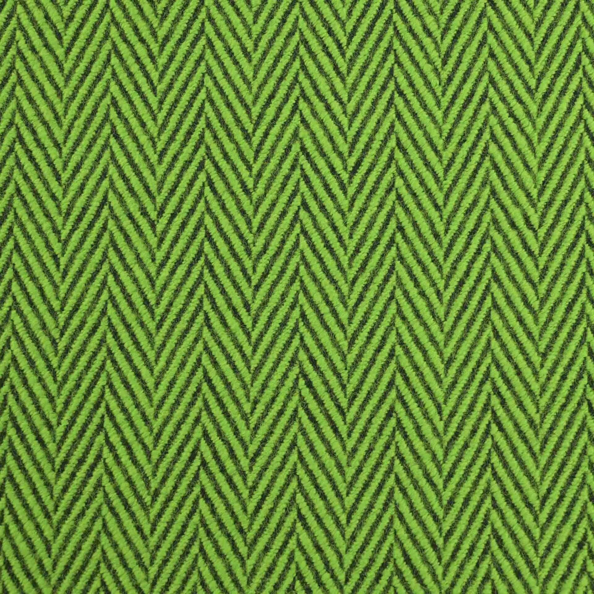 Green Herringbone Coating Fabric 3868