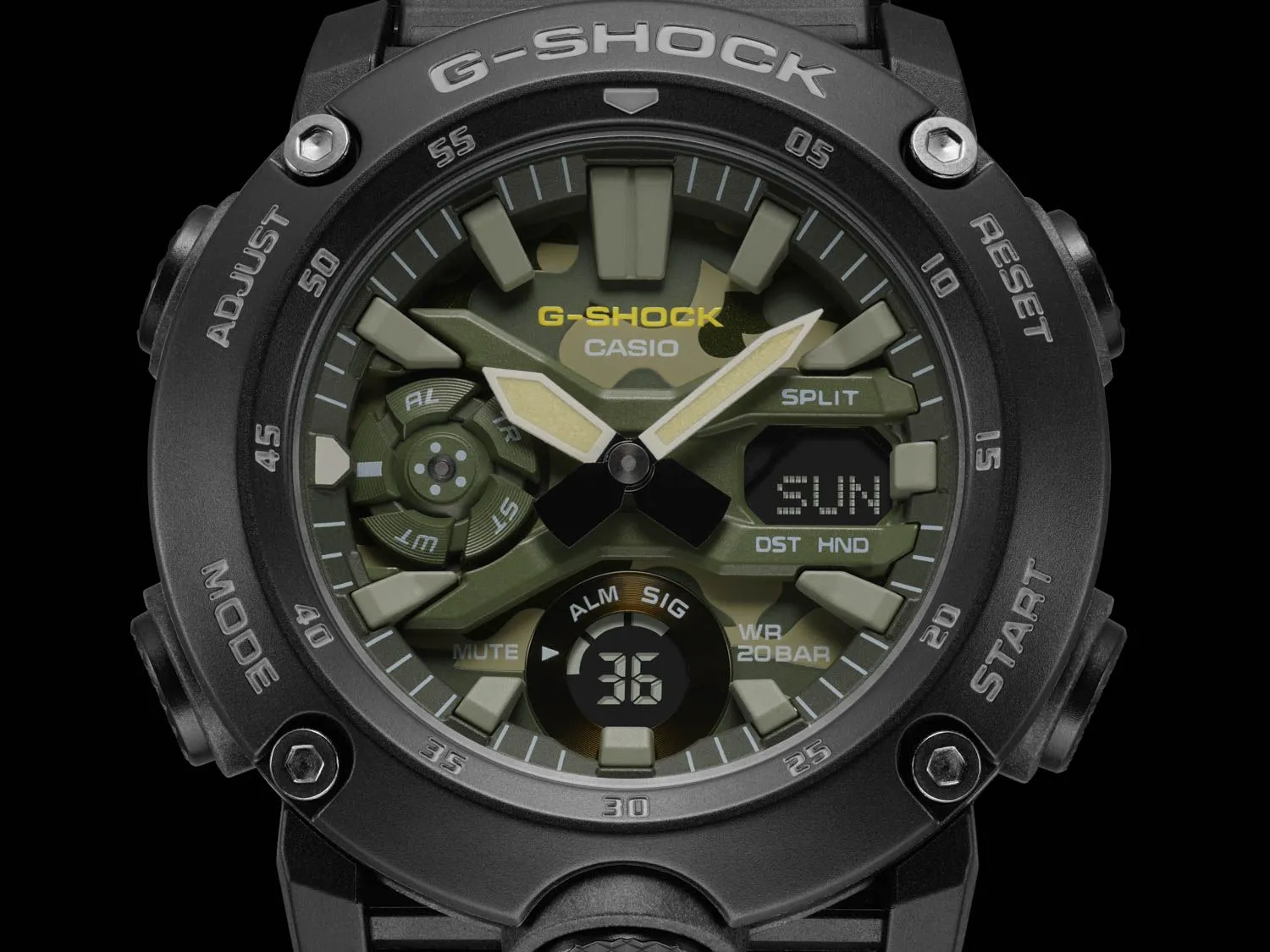 GS Watch Alarm Camouflage Mens