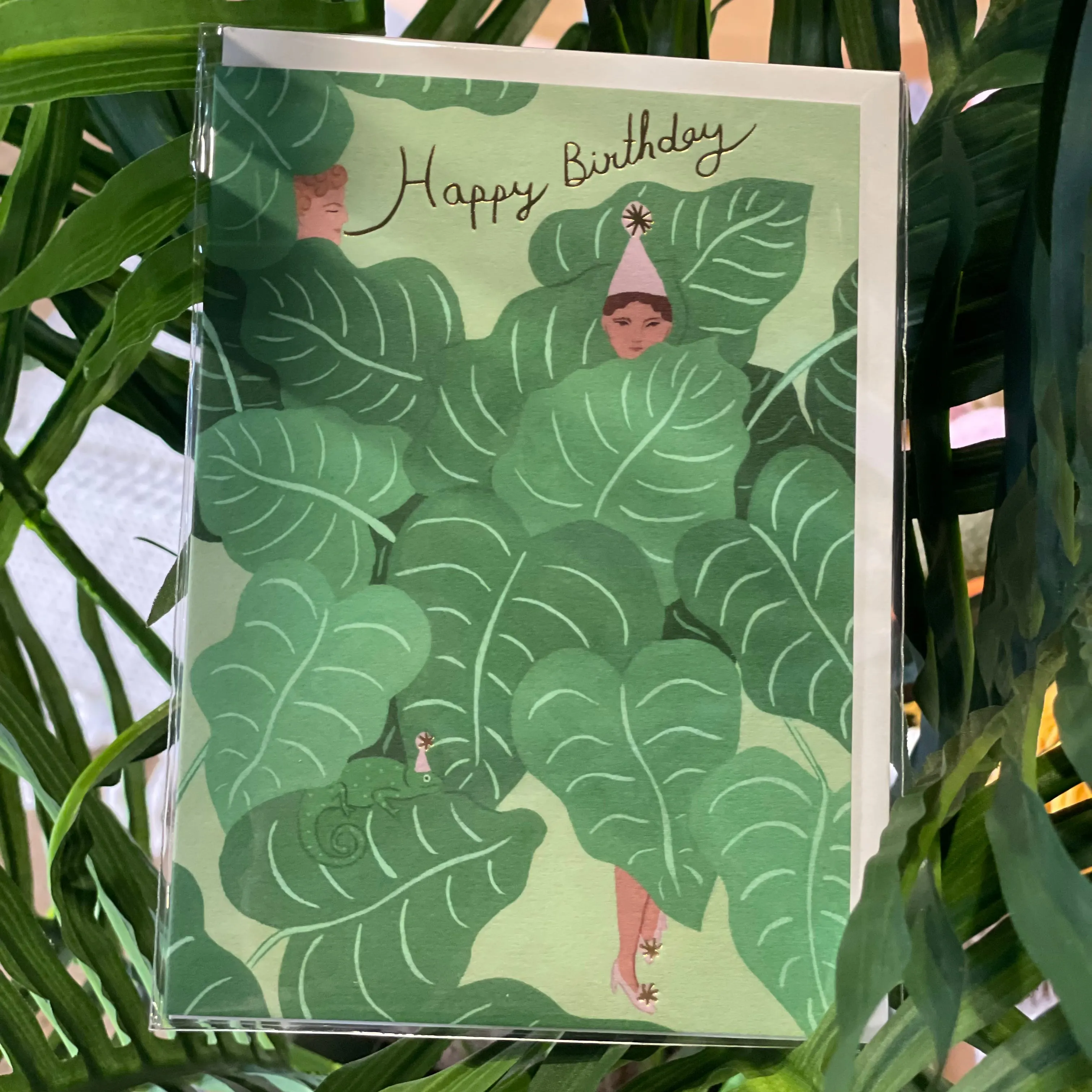 Happy Birthday Leaves Card