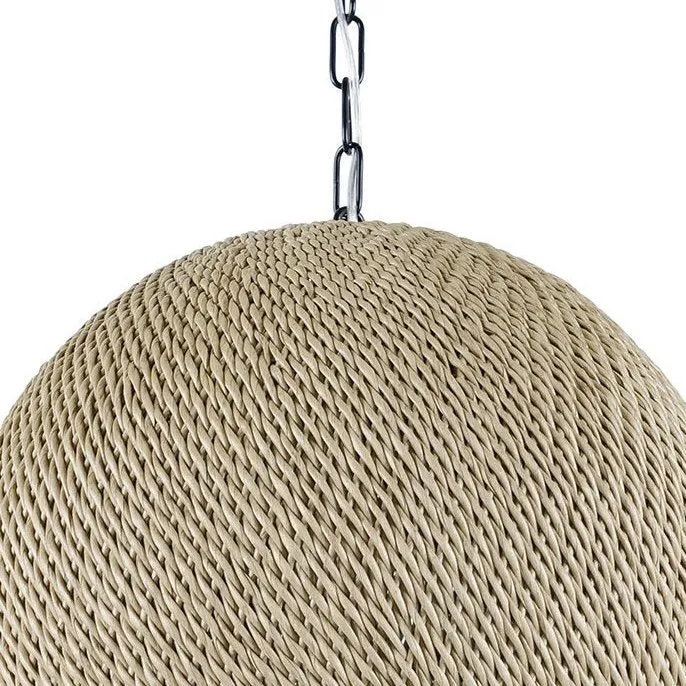 Indoor/Outdoor Wicker Weave Pendants