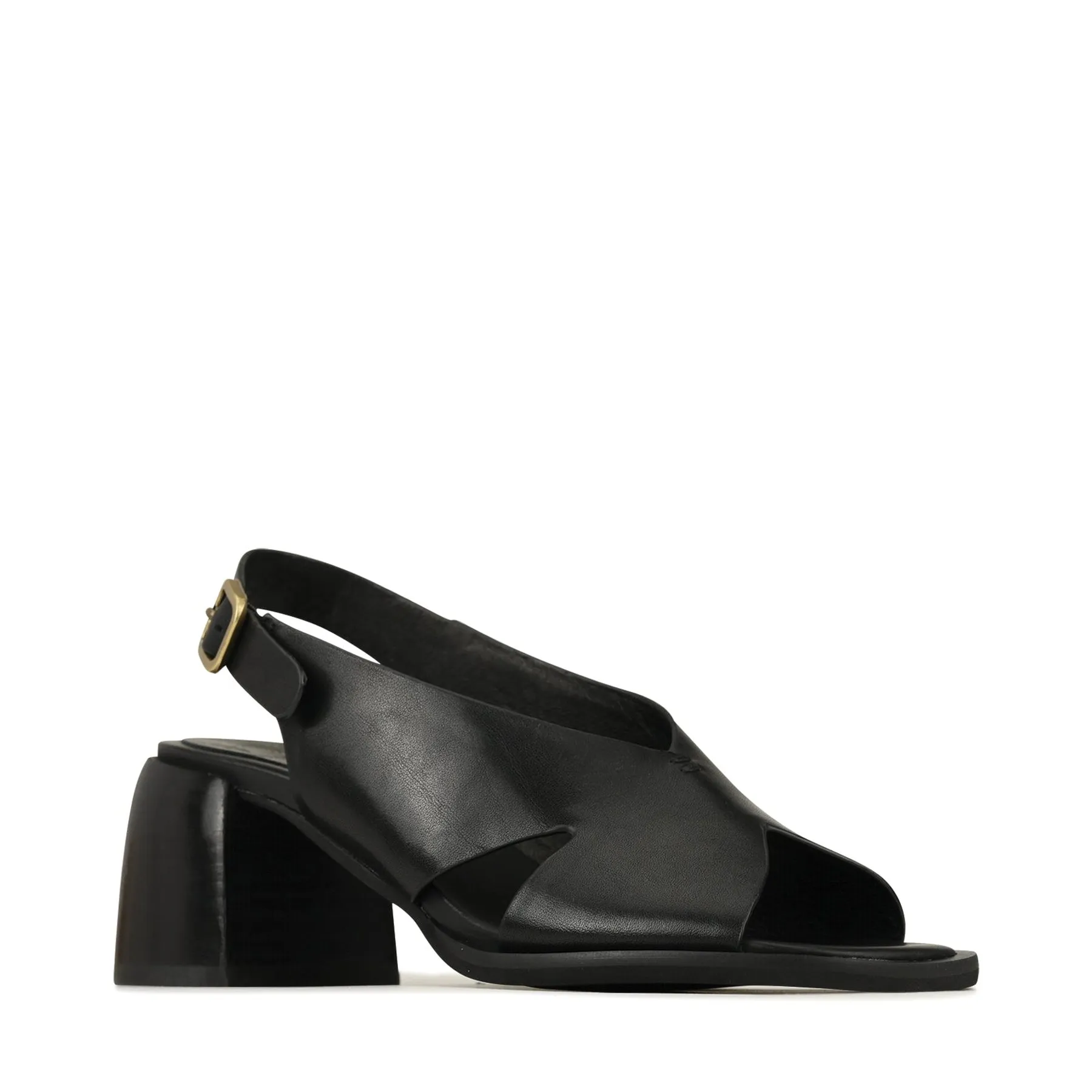 ISADORA BLOCK HEEL SANDALS LEATHER