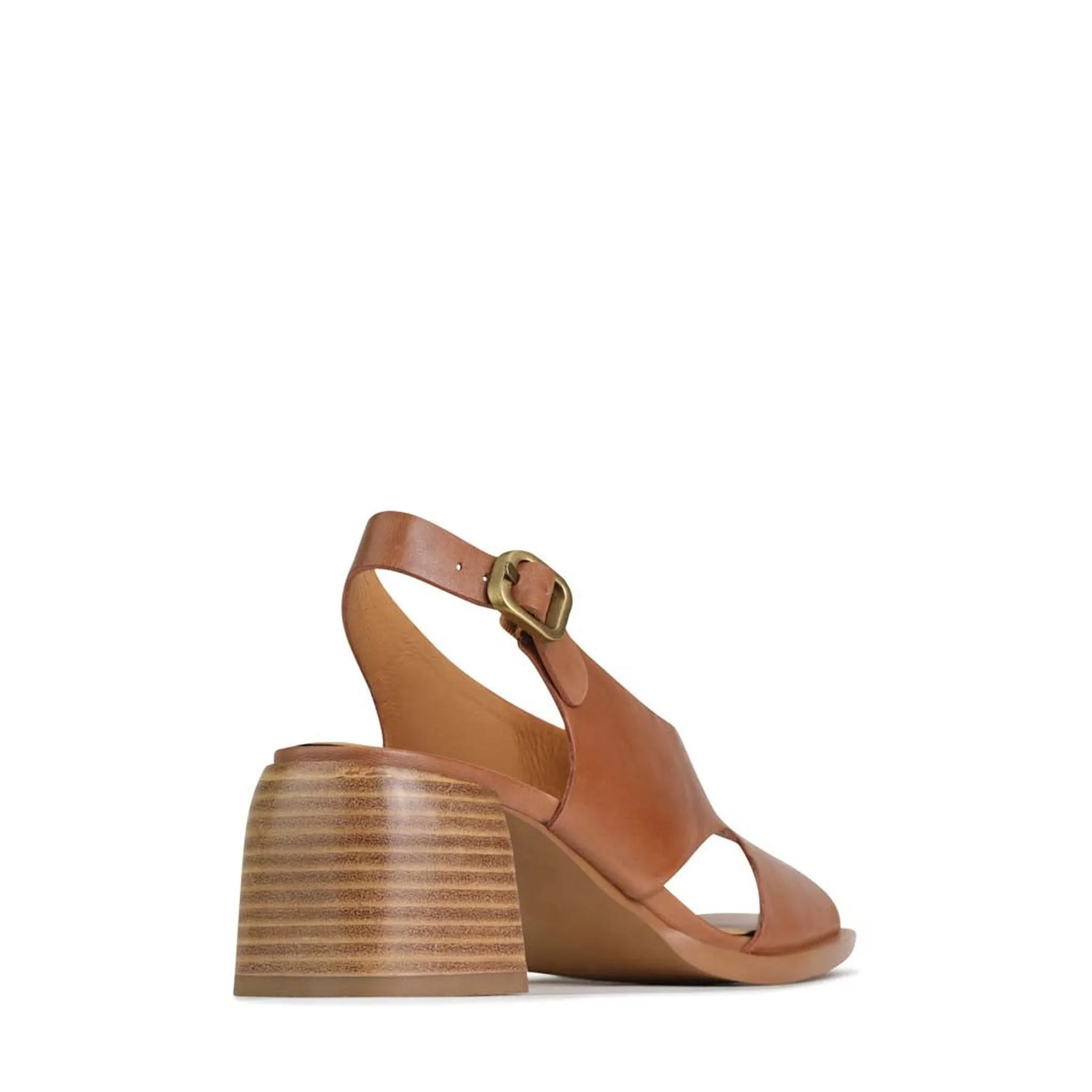 ISADORA BLOCK HEEL SANDALS LEATHER