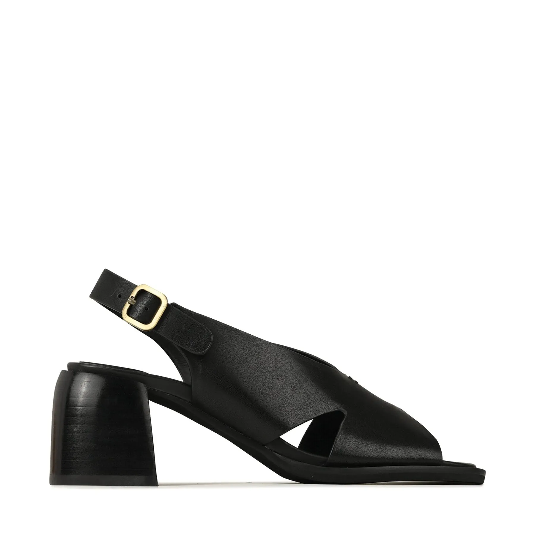 ISADORA BLOCK HEEL SANDALS LEATHER