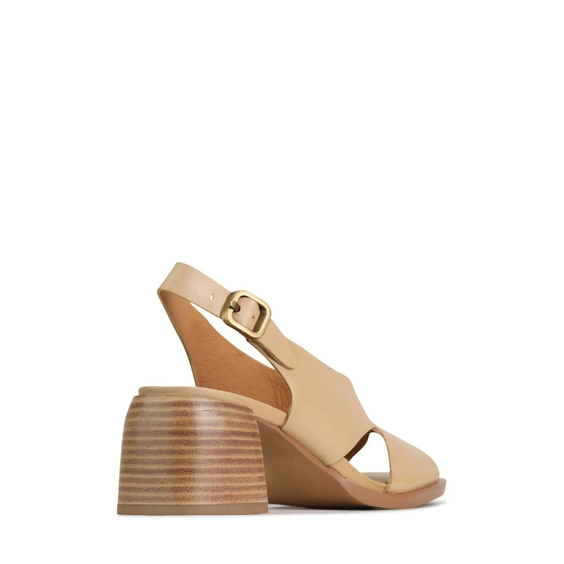 ISADORA BLOCK HEEL SANDALS LEATHER