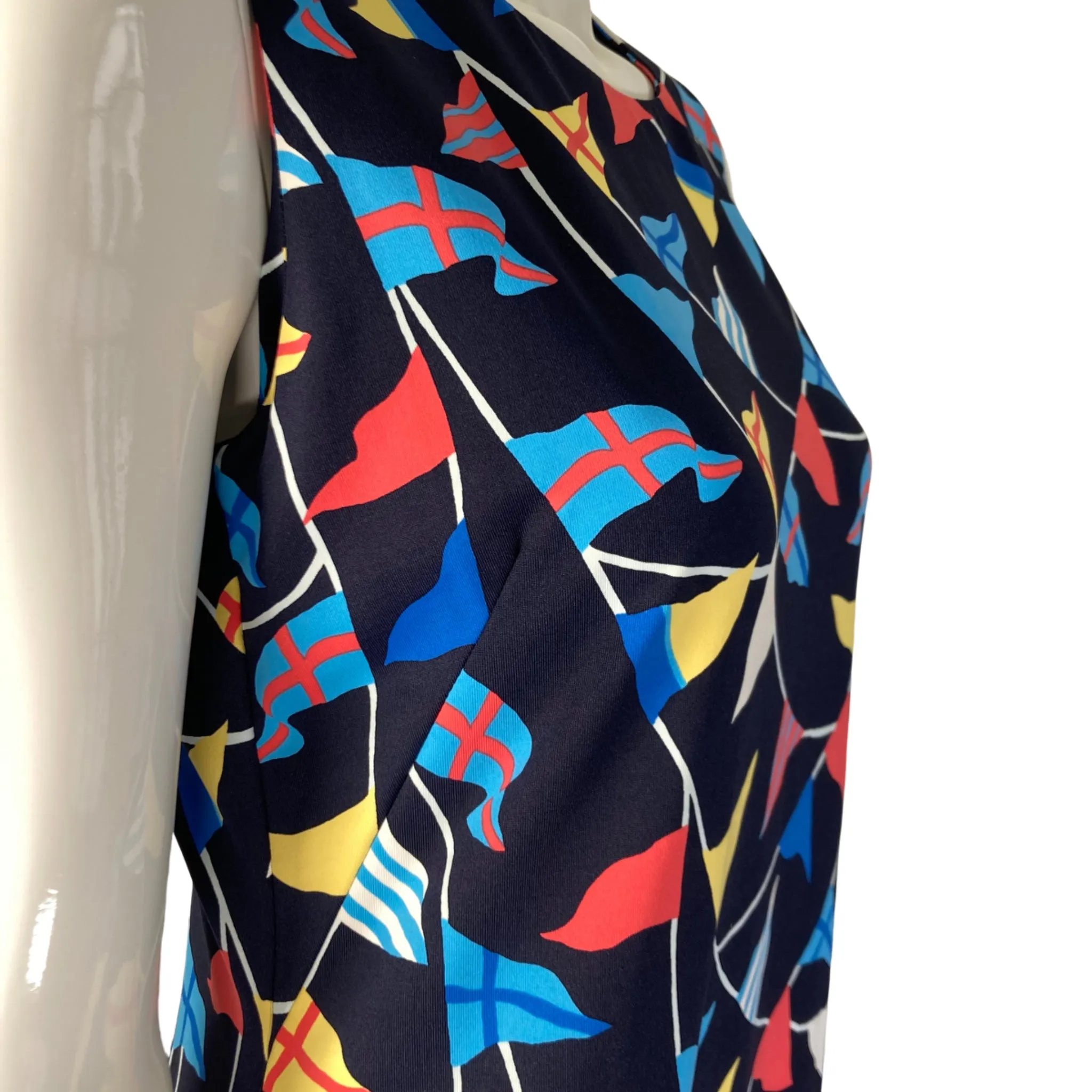 J. Mclaughlin Flag Print Stretchy Dress