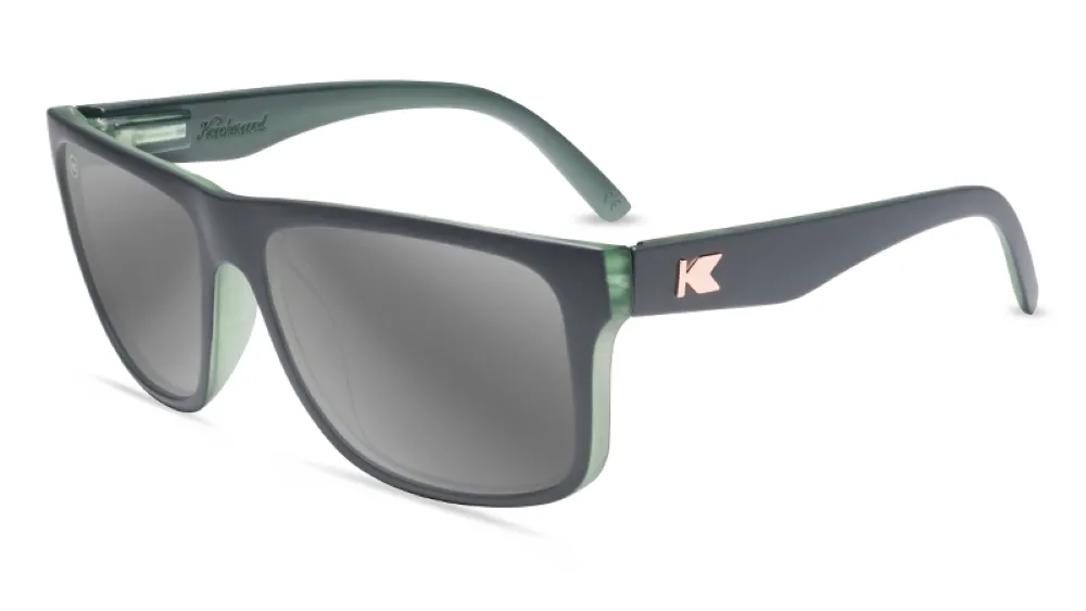 Knockaround Torrey Pines Matte Gray Frame - Silver Smoke Lens - Polarized Sunglasses