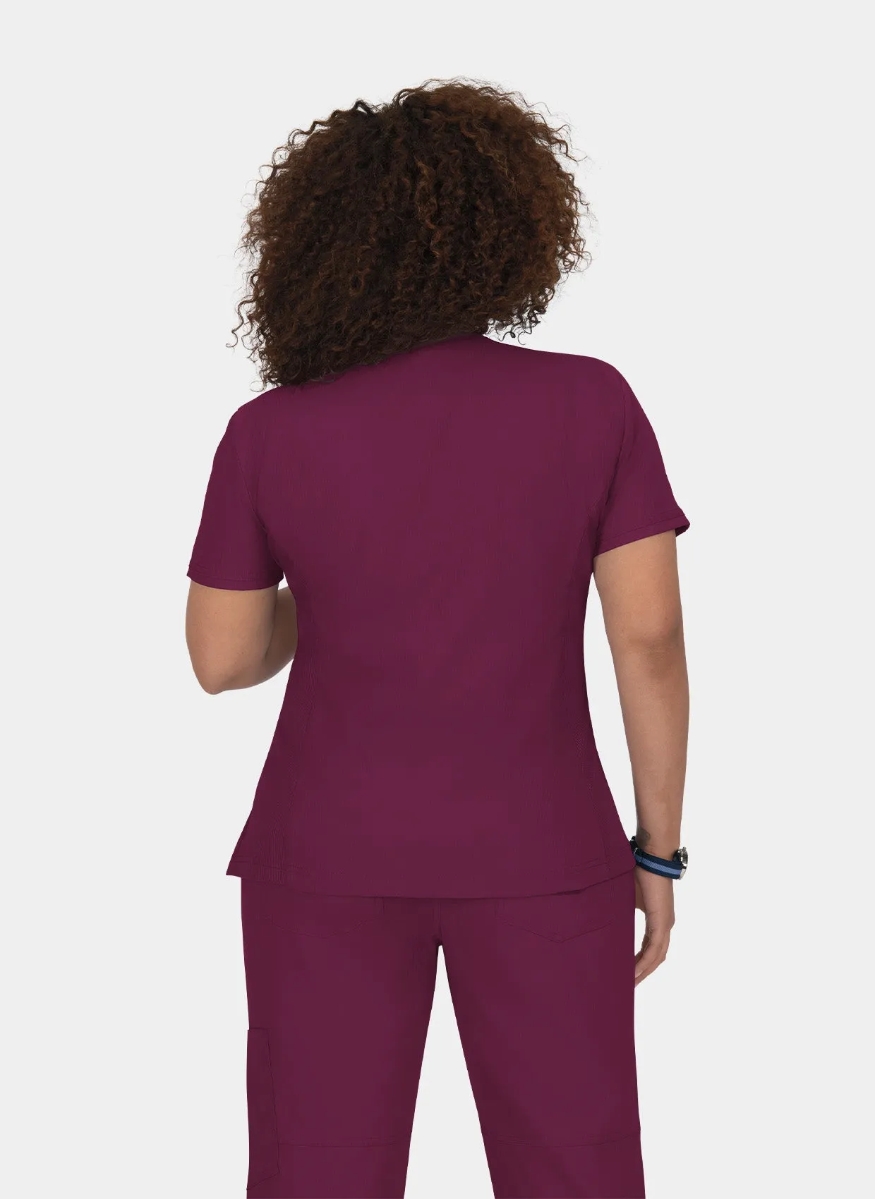 Koi Lite Philosophy Scrub Top - Wine