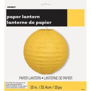 Lantern Round 10" Yellow