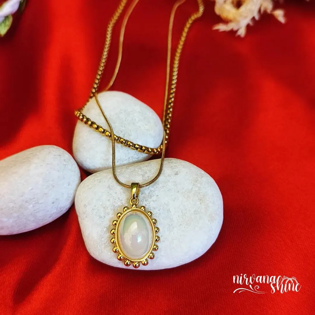 Layered Moonstone Necklace