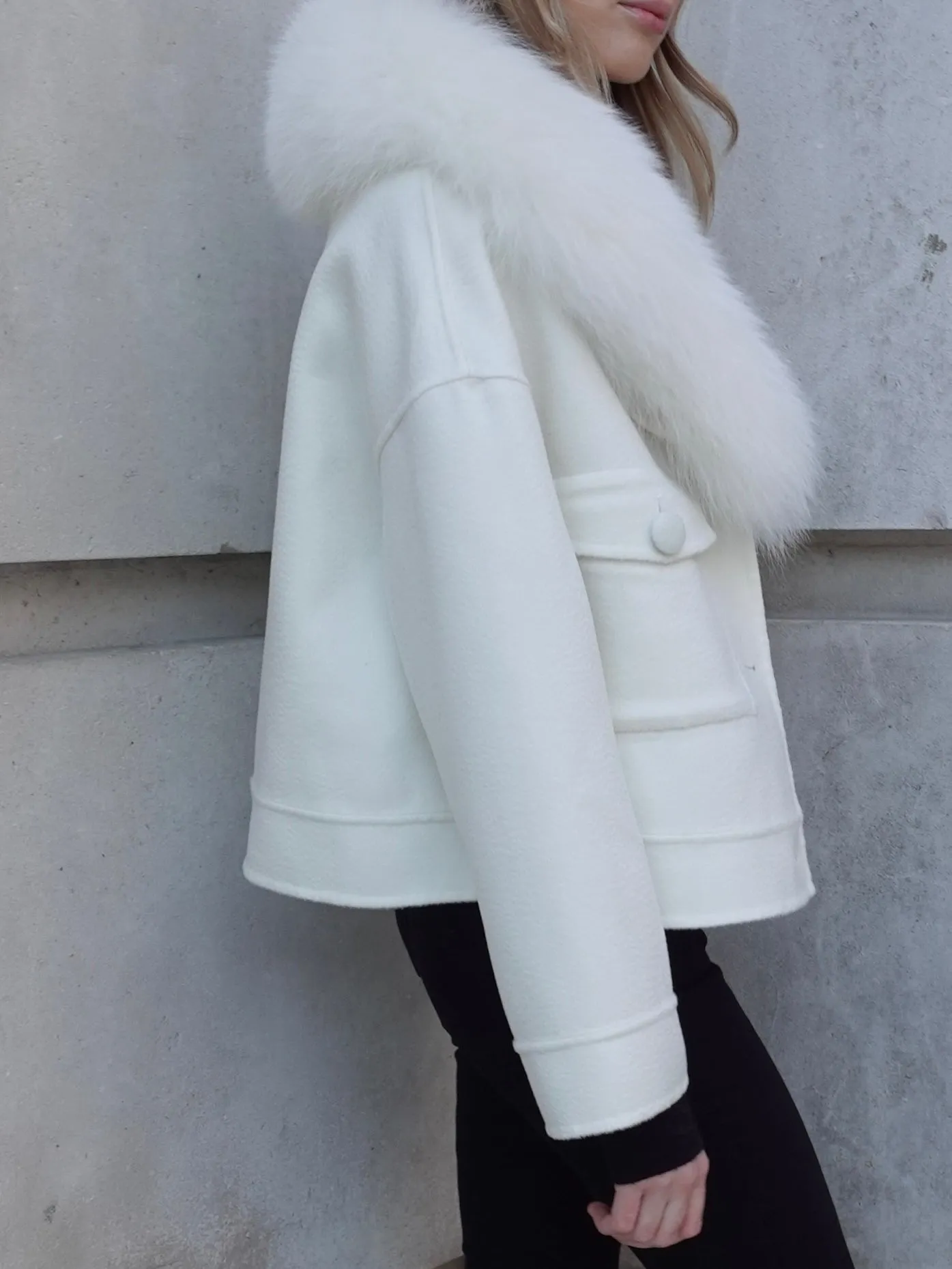 London Cashmere Jacket White