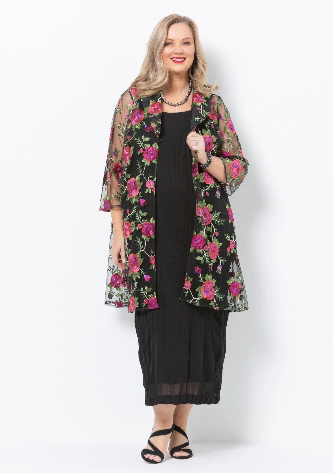 Luxe Floral Evening Jacket