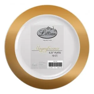 Magnificence - Solid Gold - 6.25" Plate (Case Qty: 120)