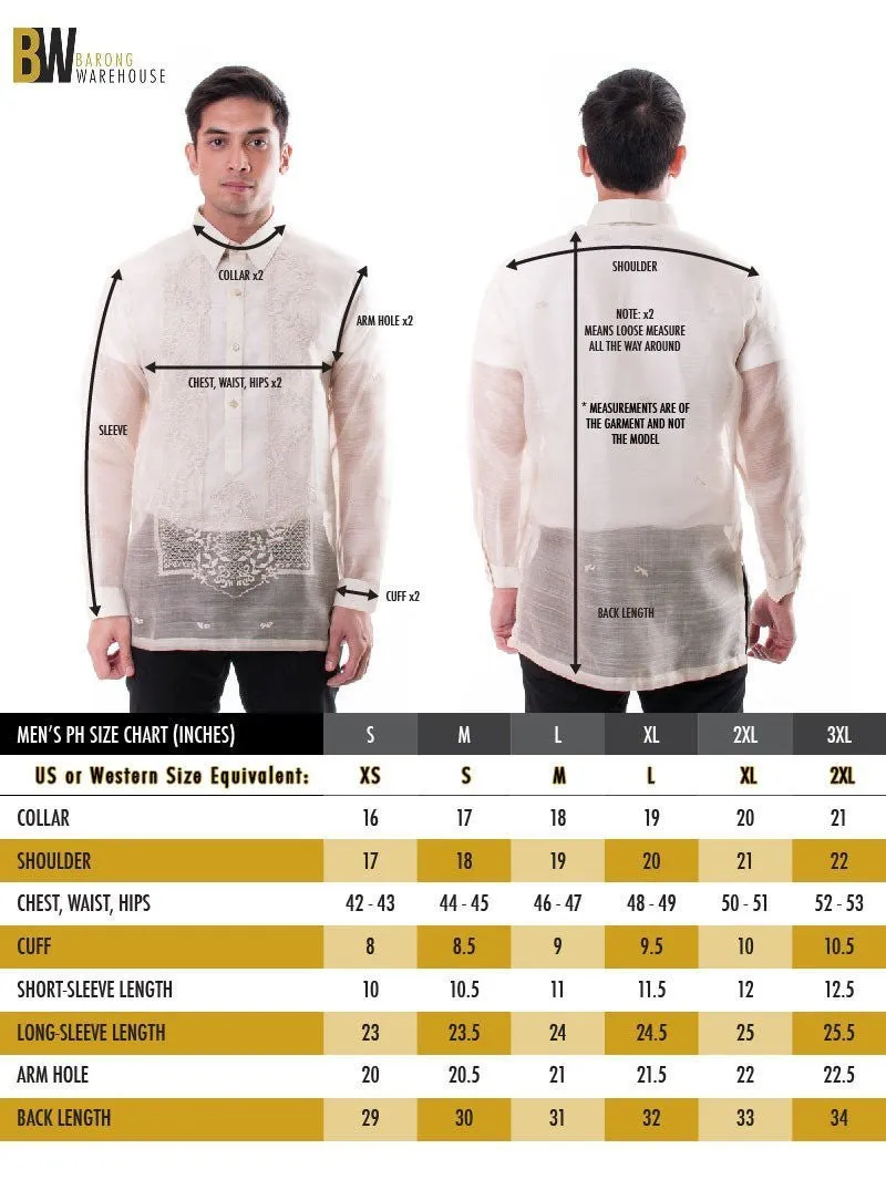 MC07 - MADE-TO-ORDER - Cocoon Pina Barong Tagalog Blue