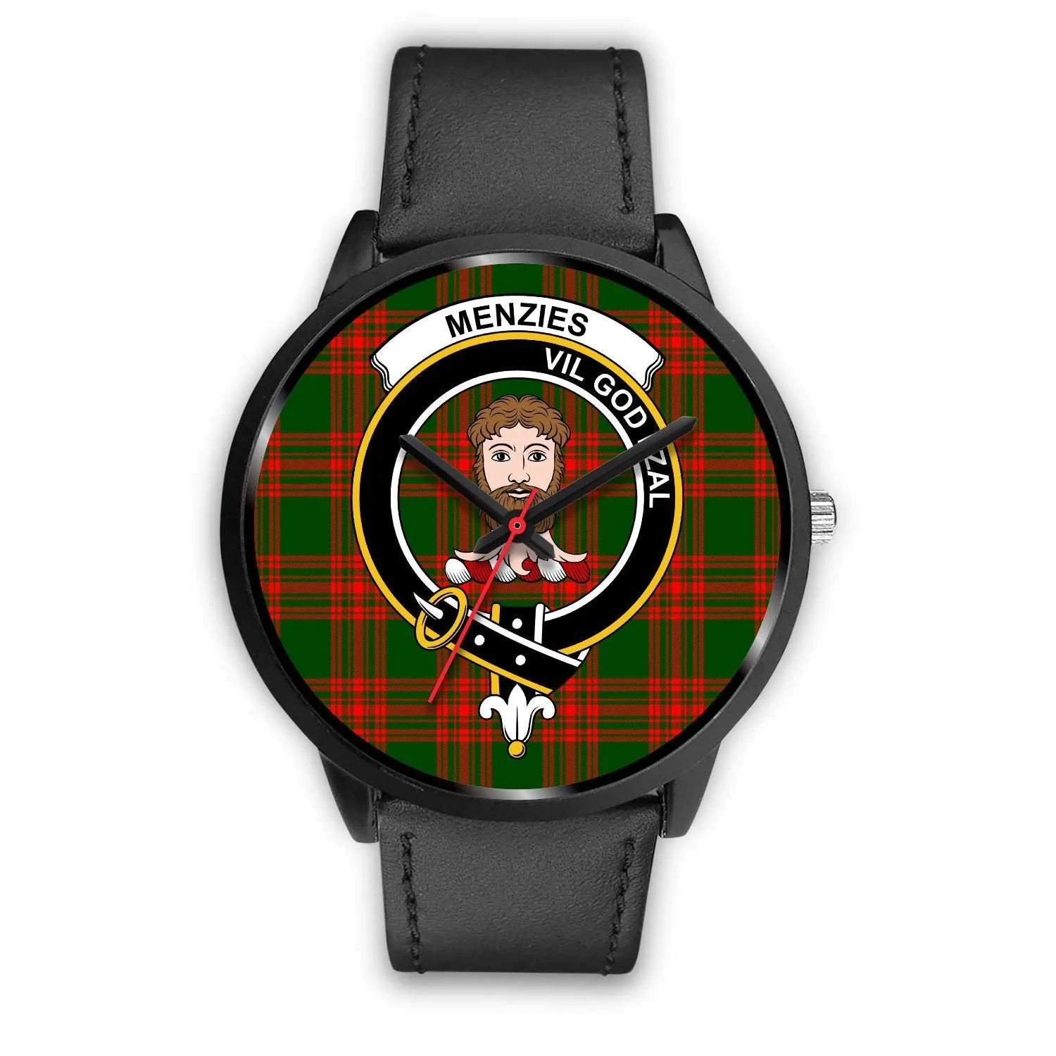 Menzies Green Modern Clan Badge Tartan Black Watch