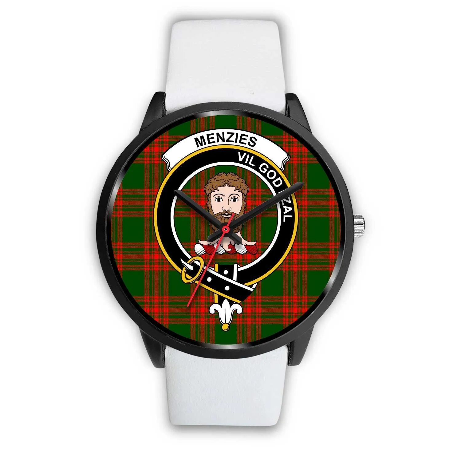 Menzies Green Modern Clan Badge Tartan Black Watch